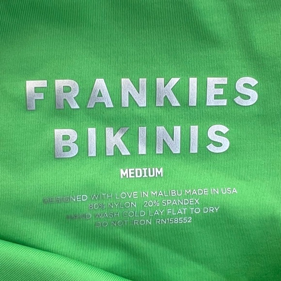 Frankies Bikini Honey One Piece Shoulder Swimsuit Size Medium New With Tags - Picture 3 of 14